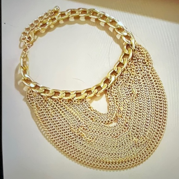 NWT ankle bracelet/high heel shoe chains, yellow gold tone - Picture 3 of 3